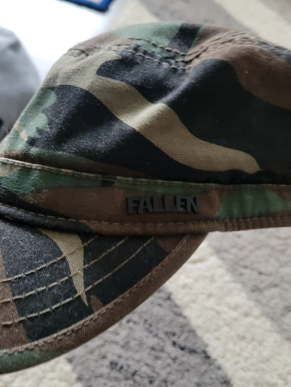 Fallen skateboards com camo Green Cotton Cap — 100% Cotton